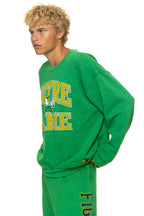 Retro NOTRE DAME 2026 RELAXED CREW SWEATSHIRT - KELLY GREEN
