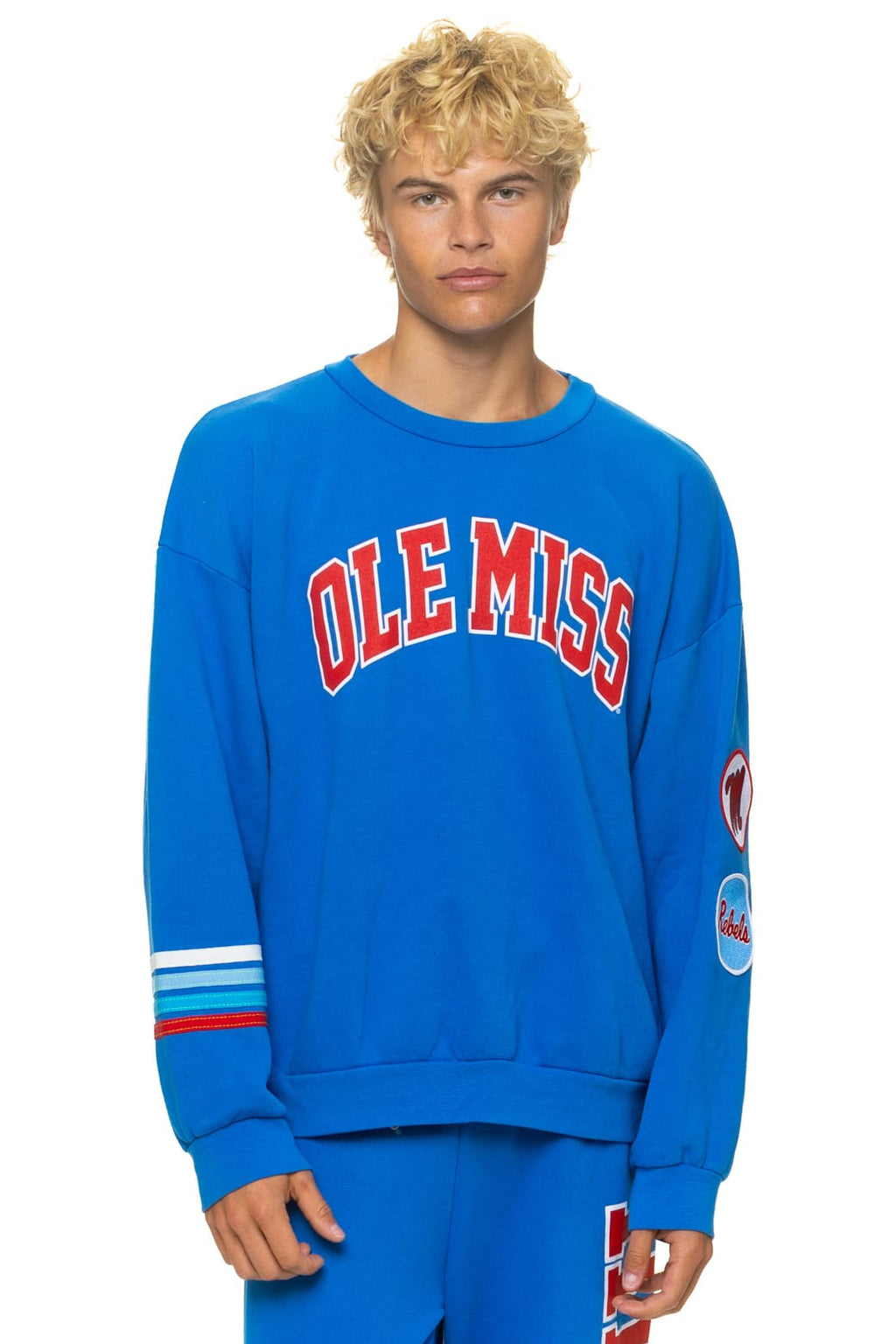 Retro OLE MISS 2026 RELAXED CREW SWEATSHIRT - ADVENTURE BLUE