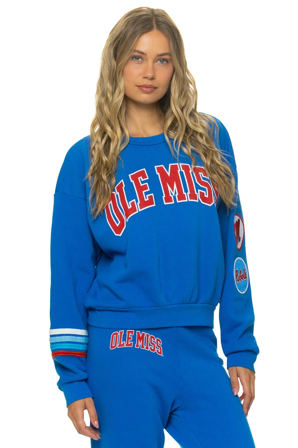 Retro OLE MISS 2026 RELAXED CREW SWEATSHIRT - ADVENTURE BLUE