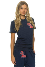 Retro OLE MISS 2026 CREW TEE SHIRT - NAVY