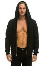 Retro ANOTHER DAY IN PARADISE HOODIE - BLACK