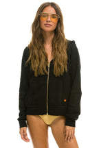 Retro ANOTHER DAY IN PARADISE HOODIE - BLACK