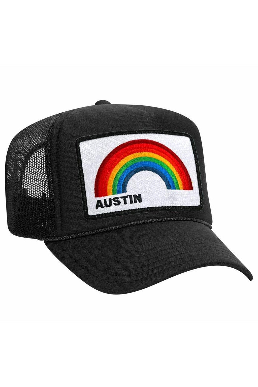 Retro AUSTIN RAINBOW TRUCKER HAT