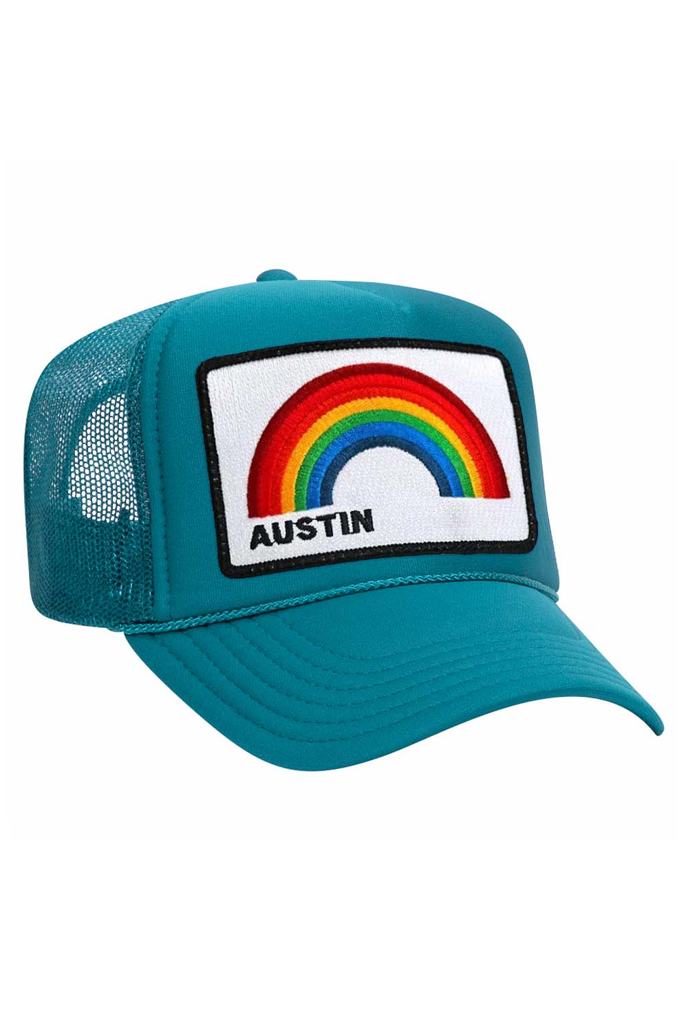 Retro AUSTIN RAINBOW TRUCKER HAT