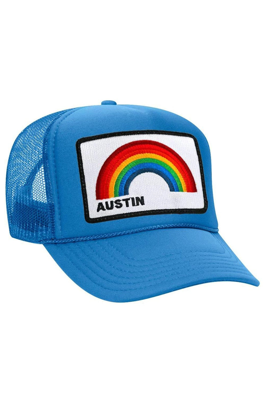 Retro AUSTIN RAINBOW TRUCKER HAT