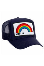 Retro AUSTIN RAINBOW TRUCKER HAT
