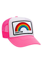 Retro AUSTIN RAINBOW TRUCKER HAT