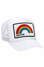 Retro AUSTIN RAINBOW TRUCKER HAT
