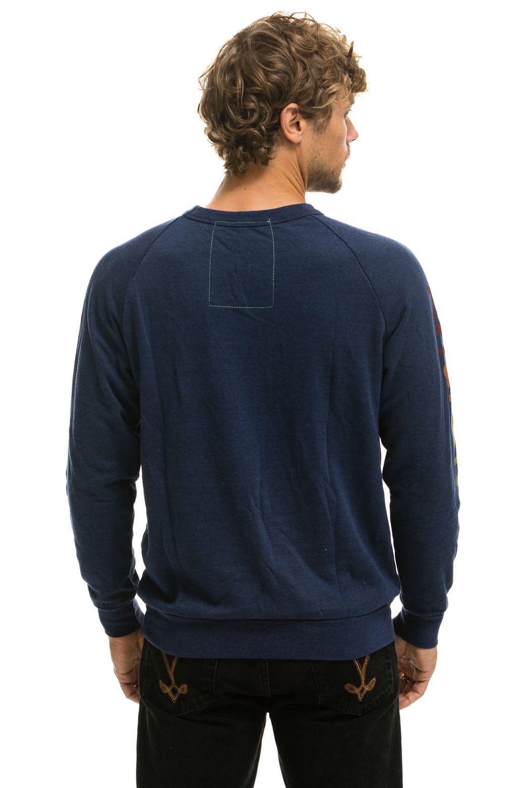 Retro AVIATOR NATION ASPEN CREW SWEATSHIRT - NAVY
