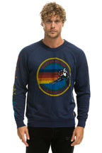 Retro AVIATOR NATION ASPEN CREW SWEATSHIRT - NAVY