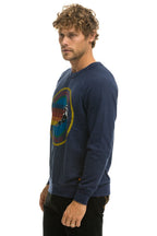 Retro AVIATOR NATION ASPEN CREW SWEATSHIRT - NAVY
