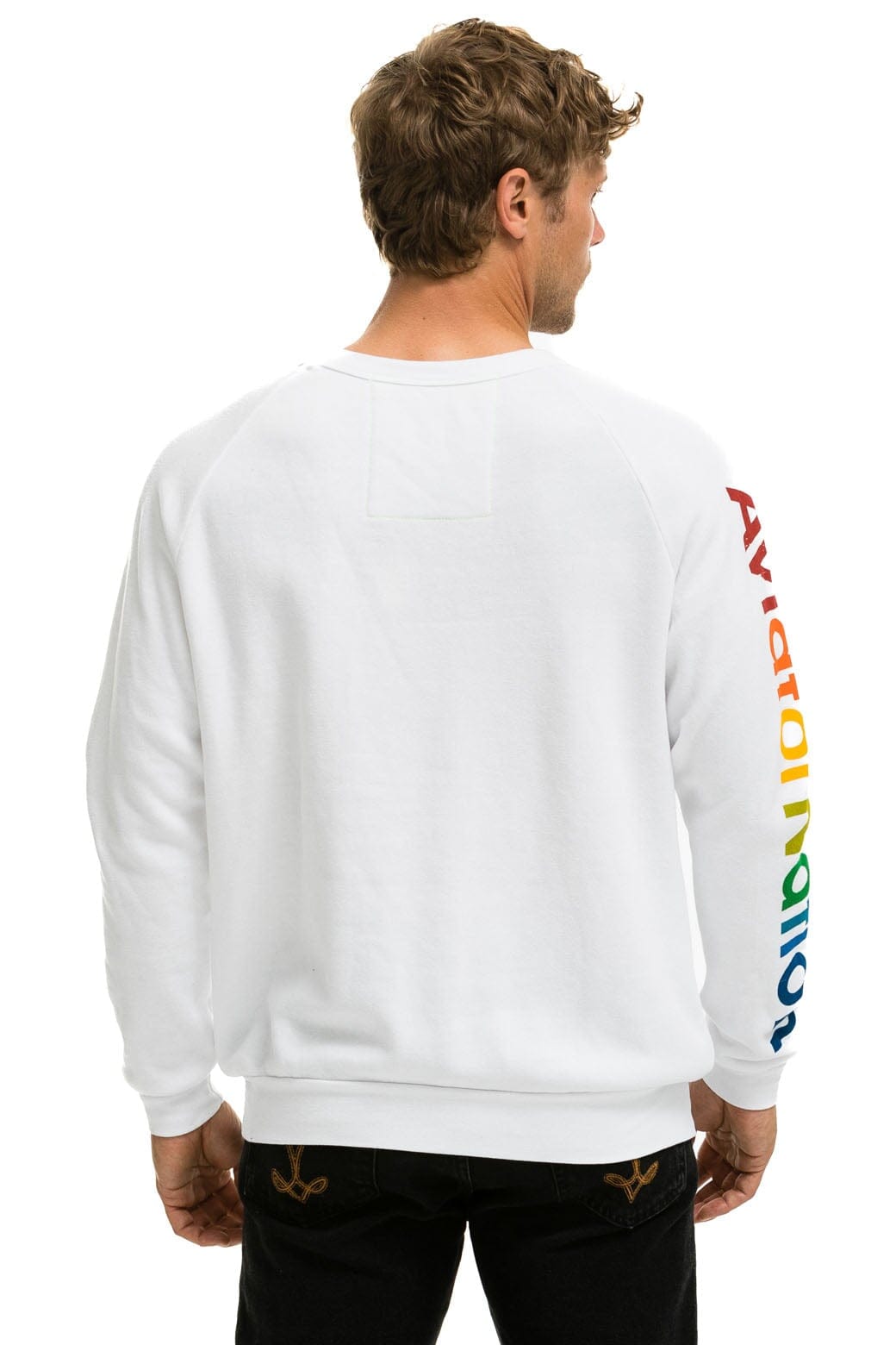 Retro AVIATOR NATION ASPEN SWEATSHIRT - WHITE