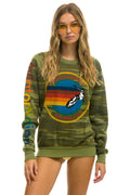 Retro AVIATOR NATION MALIBU SWEATSHIRT - CAMO