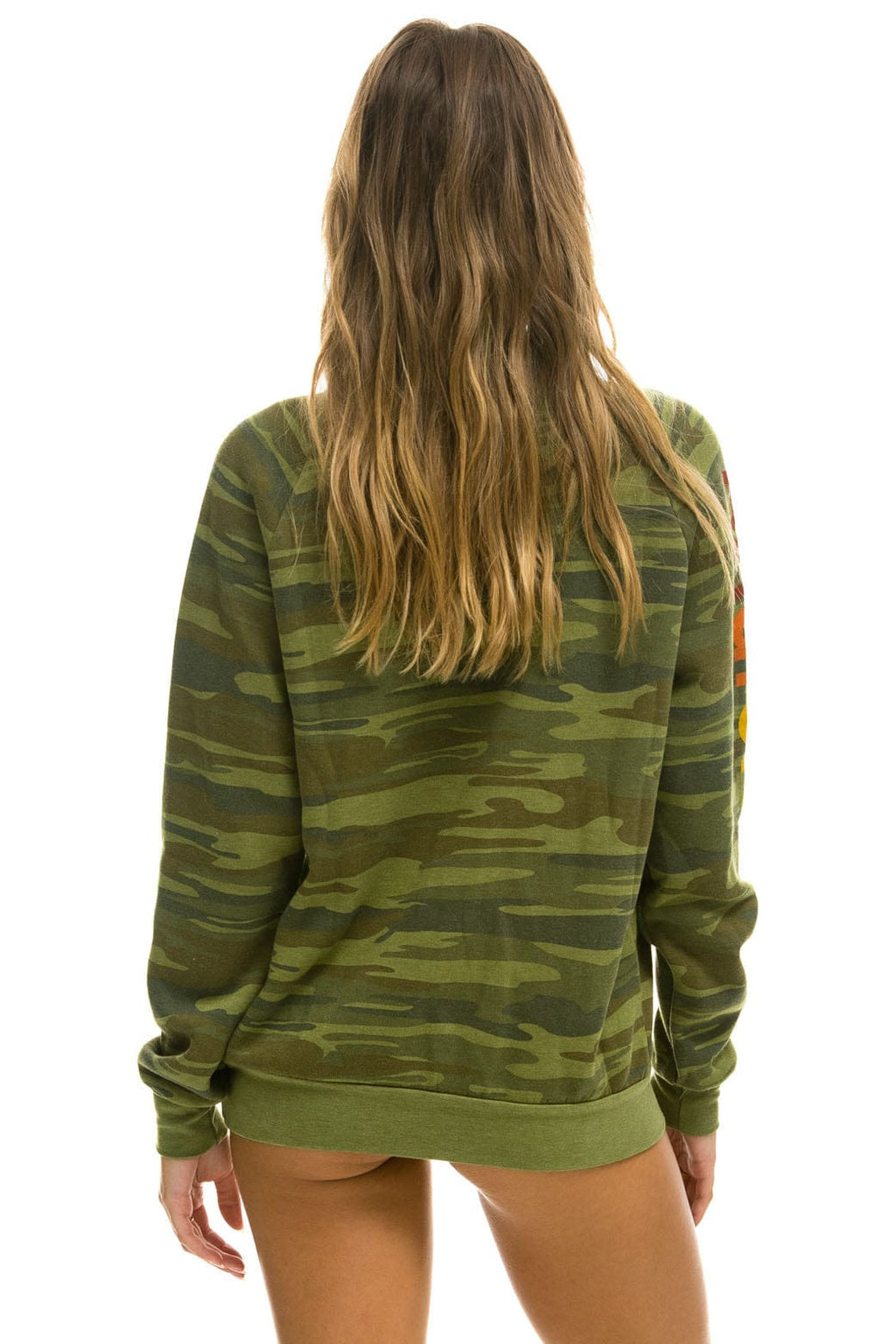 Retro AVIATOR NATION VENICE CREW SWEATSHIRT - CAMO