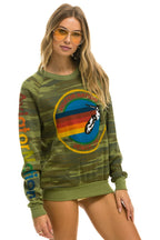 Retro AVIATOR NATION VENICE CREW SWEATSHIRT - CAMO