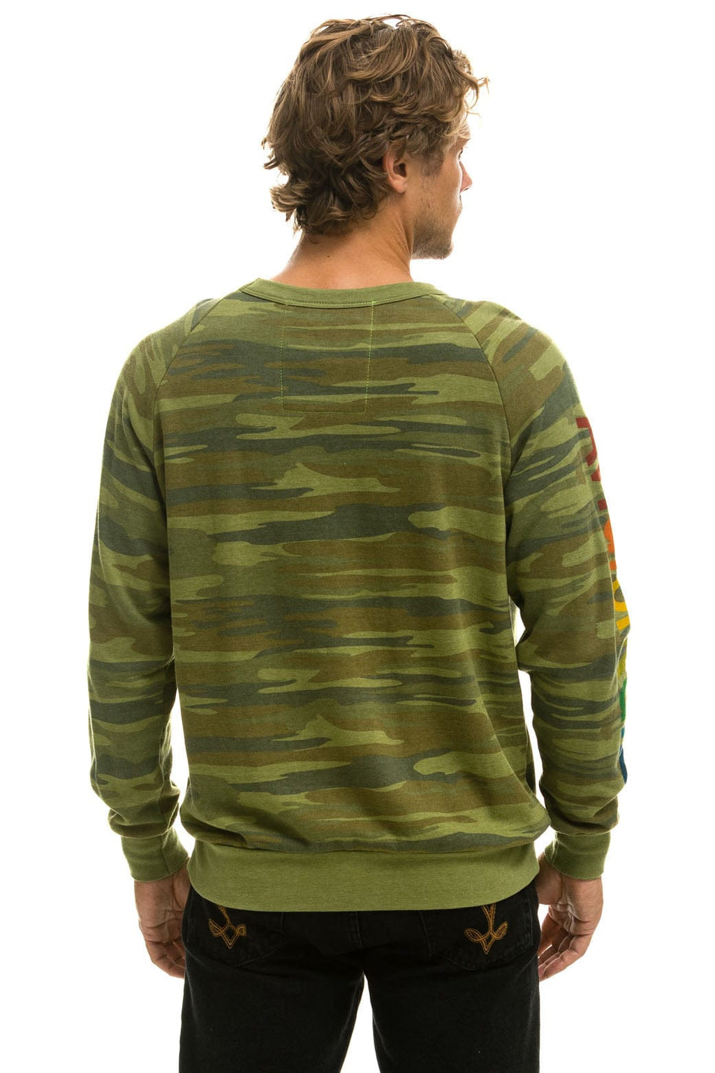 Retro AVIATOR NATION VENICE CREW SWEATSHIRT - CAMO