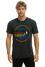 Retro AVIATOR NATION HAIGHT ASHBURY TEE - CHARCOAL