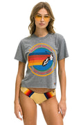Retro AVIATOR NATION HAMPTONS BOYFRIEND TEE - HEATHER GREY