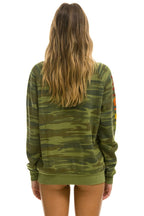 Retro AVIATOR NATION HAMPTONS CREW SWEATSHIRT - CAMO