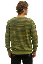 Retro AVIATOR NATION HAMPTONS CREW SWEATSHIRT - CAMO