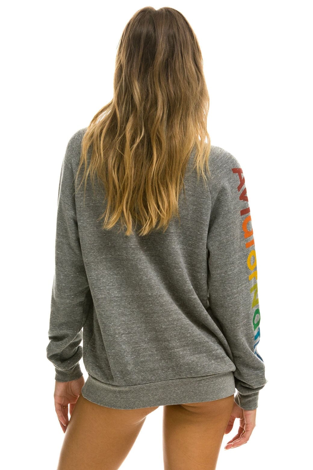 Retro AVIATOR NATION HAMPTONS CREW SWEATSHIRT - HEATHER