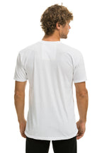 Retro AVIATOR NATION HAMPTONS UNISEX CREW TEE - WHITE