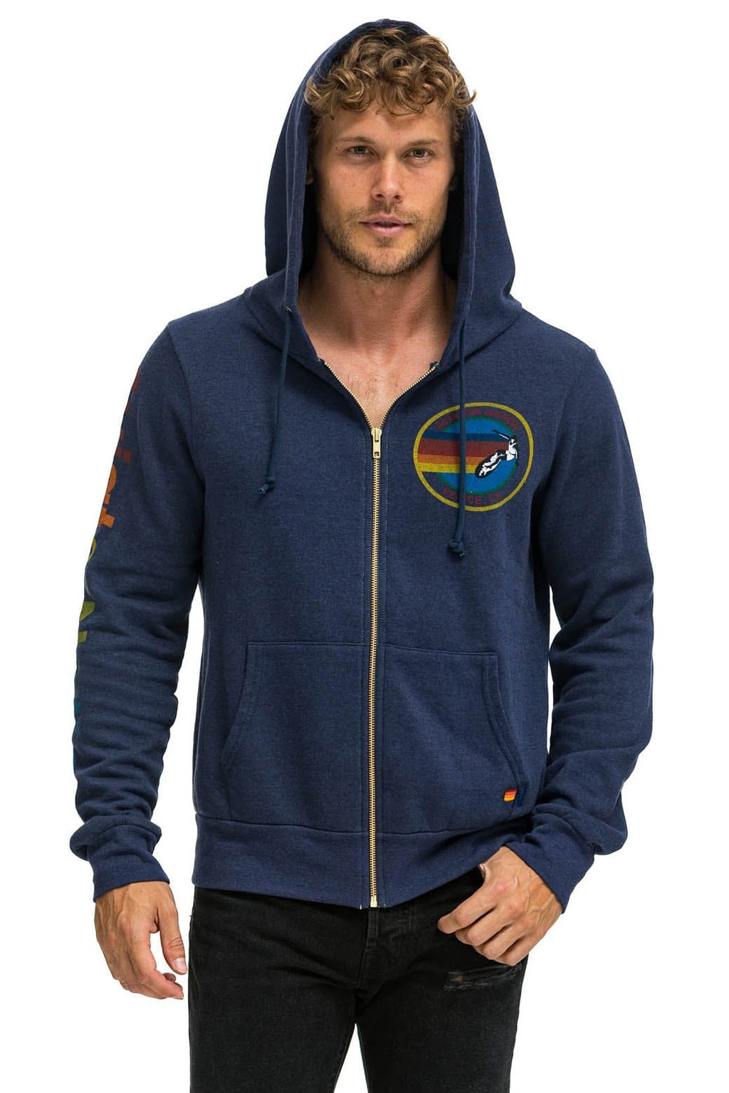 Retro AVIATOR NATION VENICE HOODIE - NAVY