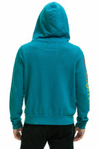 Retro AVIATOR NATION VENICE HOODIE - TEAL