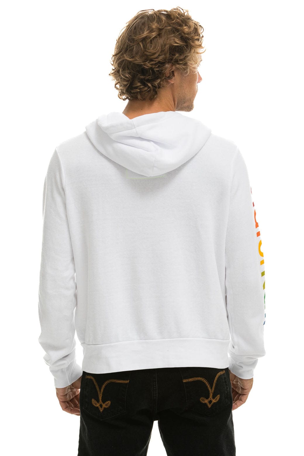 Retro AVIATOR NATION VENICE HOODIE - WHITE