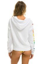 Retro AVIATOR NATION VENICE HOODIE - WHITE
