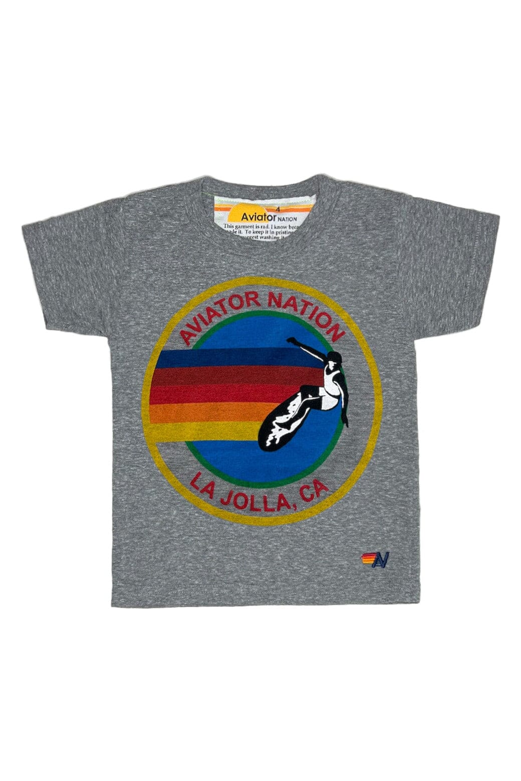 Retro KIDS AVIATOR NATION LA JOLLA TEE - HTHR
