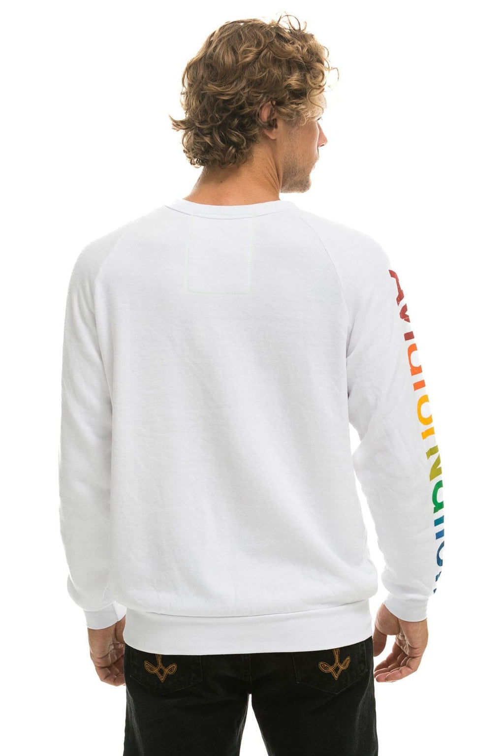 Retro AVIATOR NATION MALIBU SWEATSHIRT - WHITE