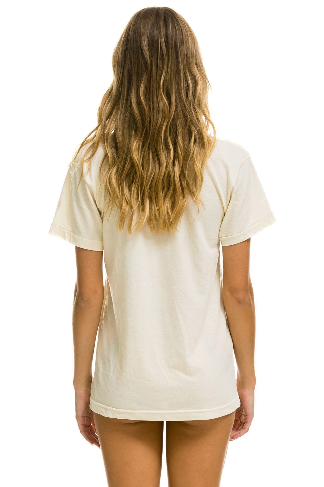 Retro AVIATOR NATION MALIBU TEE - VINTAGE WHITE