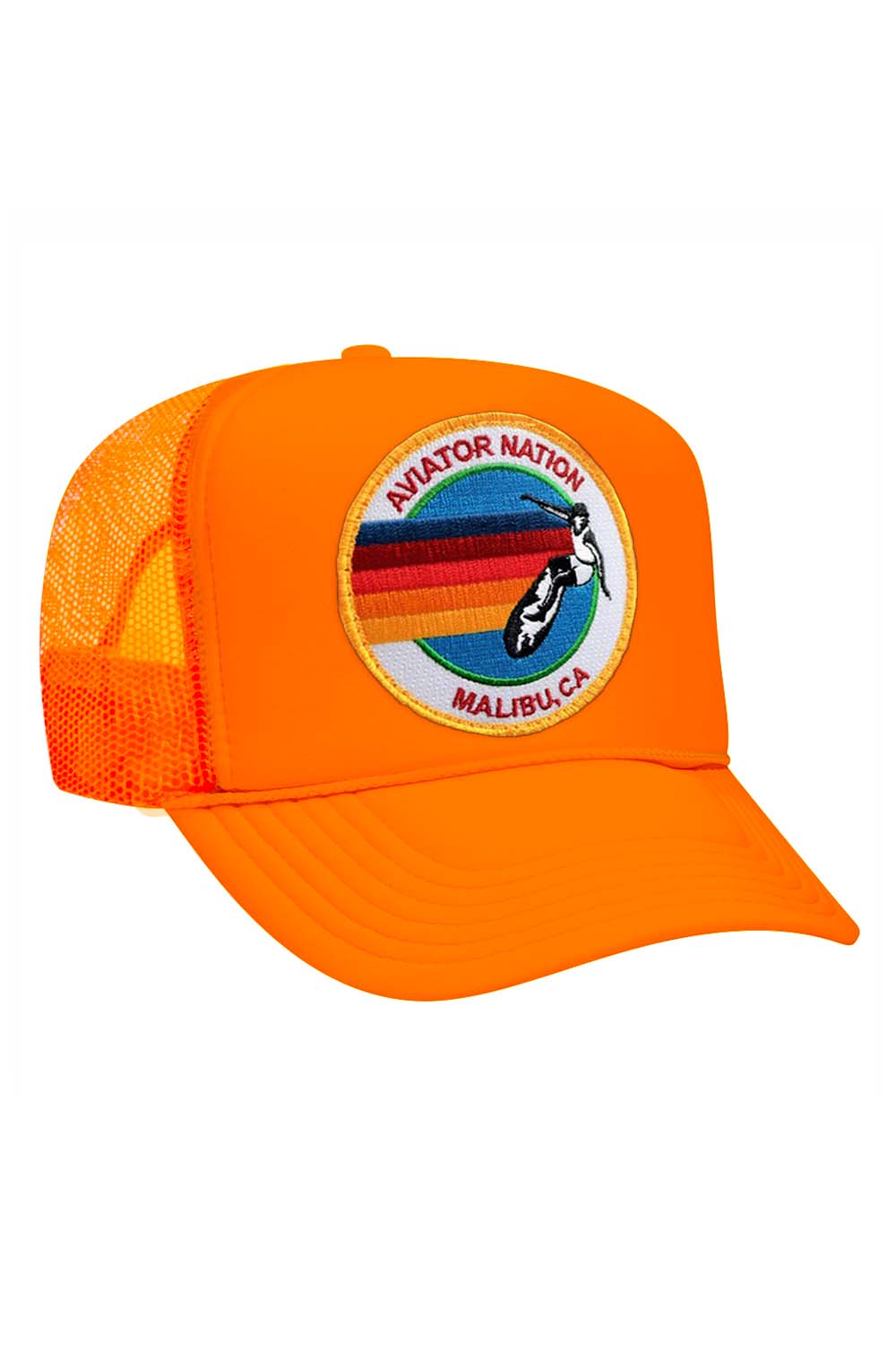 Retro AVIATOR NATION MALIBU VINTAGE TRUCKER HAT