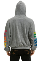 Retro AVIATOR NATION MANHATTAN BEACH RELAXED PULLOVER HOODIE - HEATHER GREY