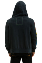 Retro AVIATOR NATION MIAMI HOODIE - CHARCOAL