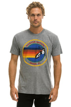 Retro AVIATOR NATION MIAMI TEE - HEATHER GREY