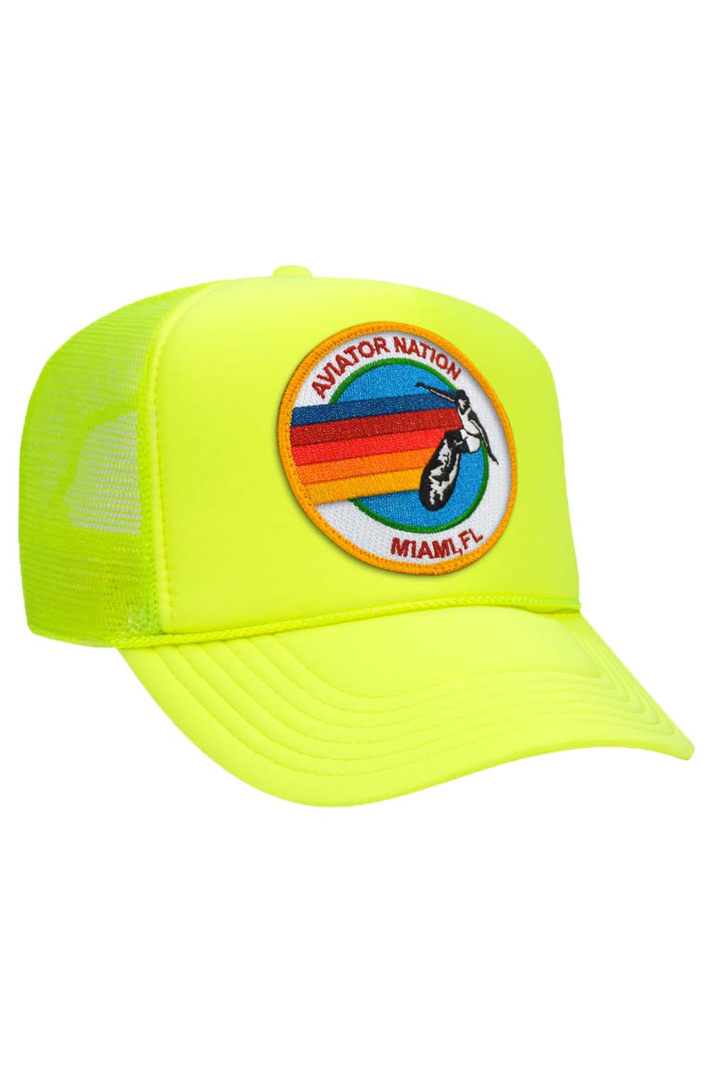 Retro AVIATOR NATION MIAMI TRUCKER HAT