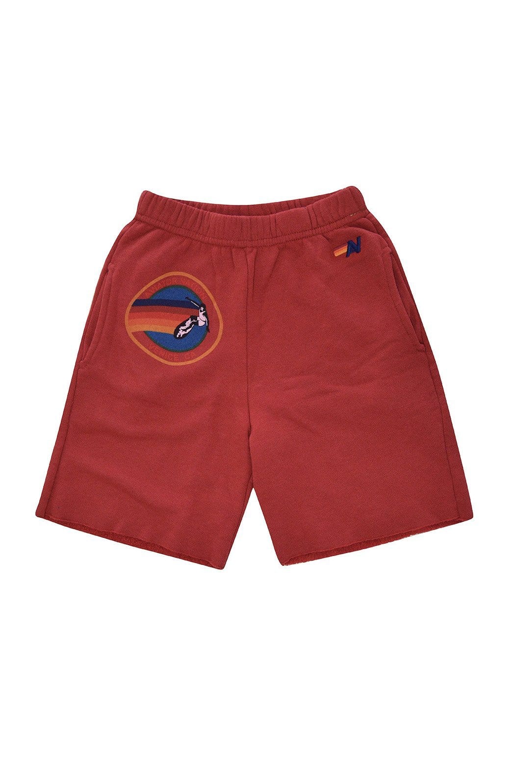 Retro AVIATOR NATION MILL VALLEY KIDS SWEATSHORTS - RED