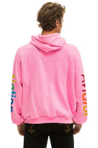 Retro AVIATOR NATION MILL VALLEY RELAXED PULLOVER HOODIE - NEON PINK