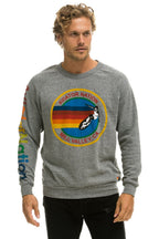 Retro AVIATOR NATION MILL VALLEY SWEATSHIRT - HEATHER GREY