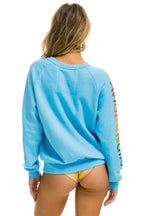 Retro AVIATOR NATION NASHVILLE CREW SWEATSHIRT - SKY