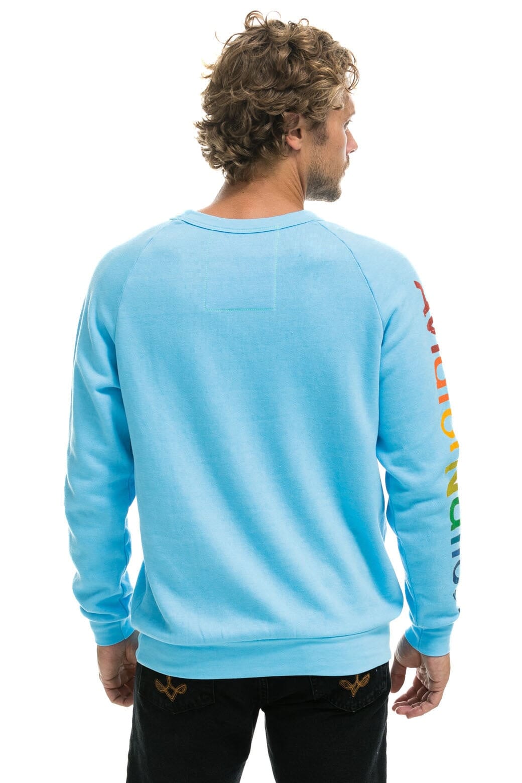 Retro AVIATOR NATION NASHVILLE CREW SWEATSHIRT - SKY