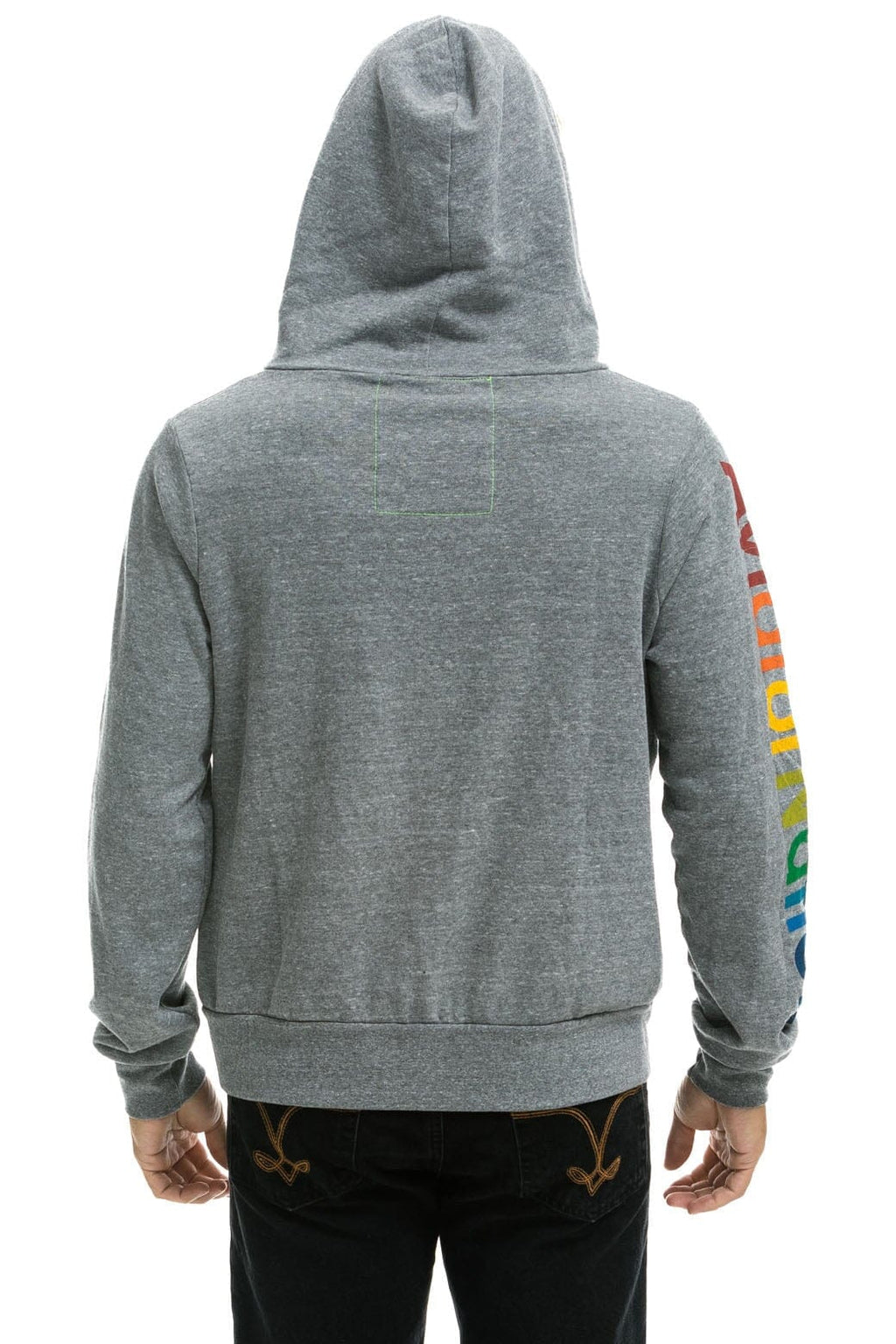 Retro AVIATOR NATION NASHVILLE ZIP HOODIE - HEATHER GREY
