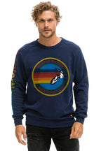 Retro AVIATOR NATION NEW YORK CITY CREW SWEATSHIRT - NAVY