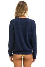 Retro AVIATOR NATION NEW YORK CITY CREW SWEATSHIRT - NAVY