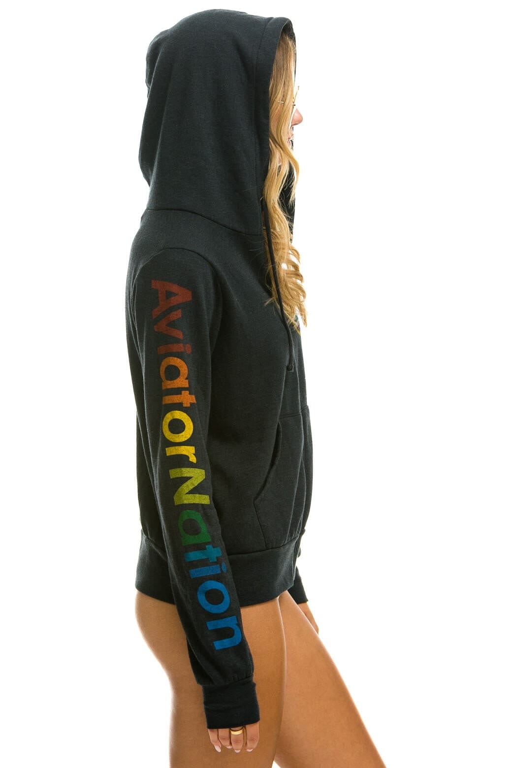 Retro AVIATOR NATION NEW YORK CITY HOODIE - CHARCOAL