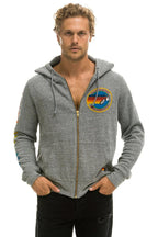 Retro AVIATOR NATION NEW YORK CITY HOODIE - HEATHER GREY
