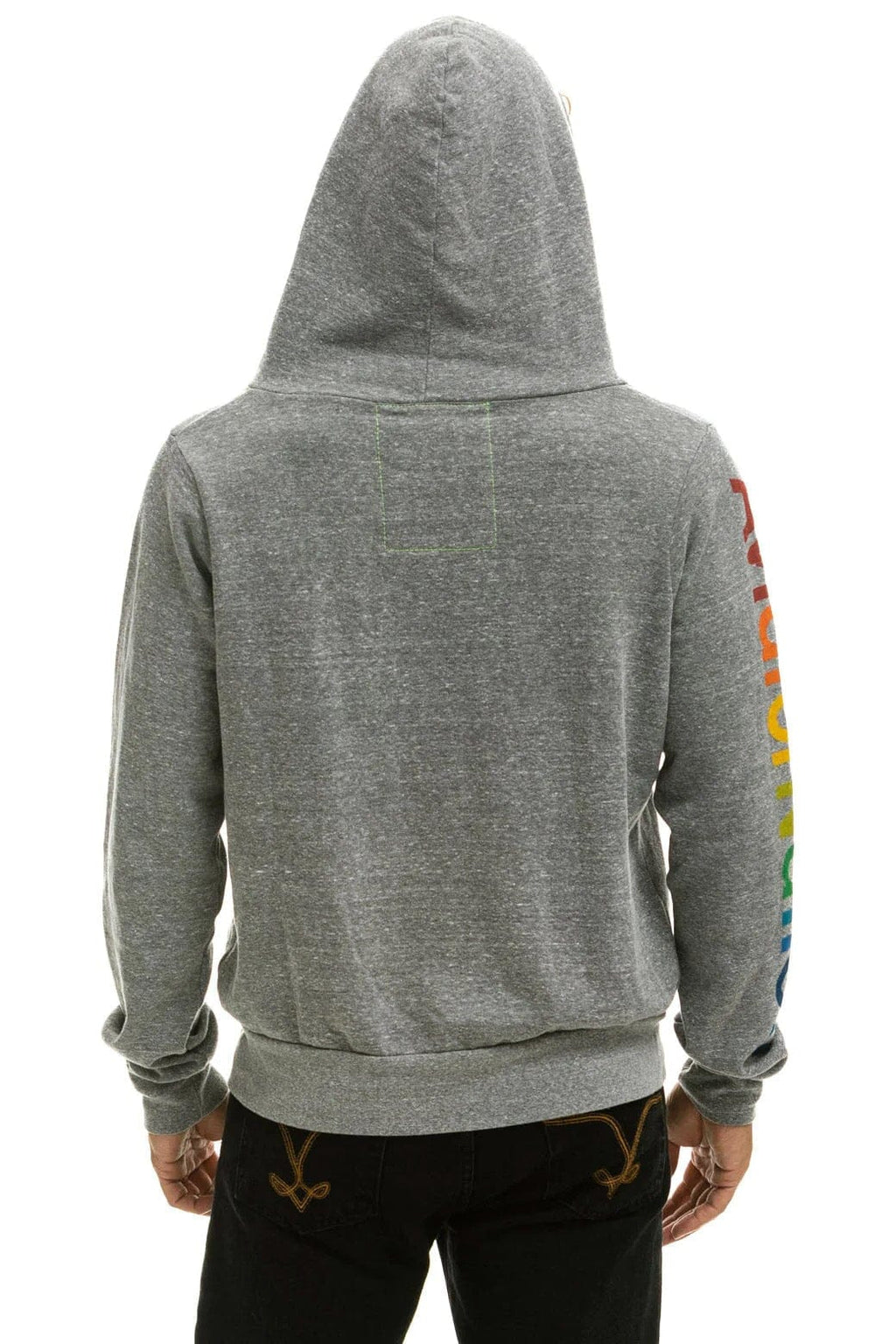 Retro AVIATOR NATION NEW YORK CITY HOODIE - HEATHER GREY