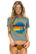 Retro AVIATOR NATION NORTH SHORE BOYFRIEND TEE - HEATHER GREY